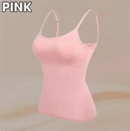 Elevate Your Summer Wardrobe with Our Stylish Solid Padded Bra Camisole Top for Women