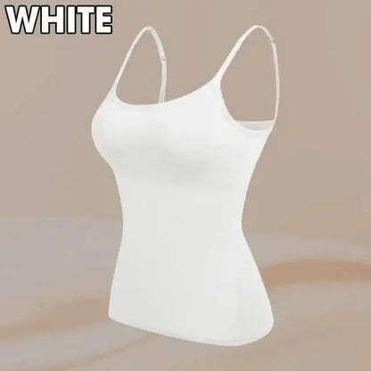 Elevate Your Summer Wardrobe with Our Stylish Solid Padded Bra Camisole Top for Women