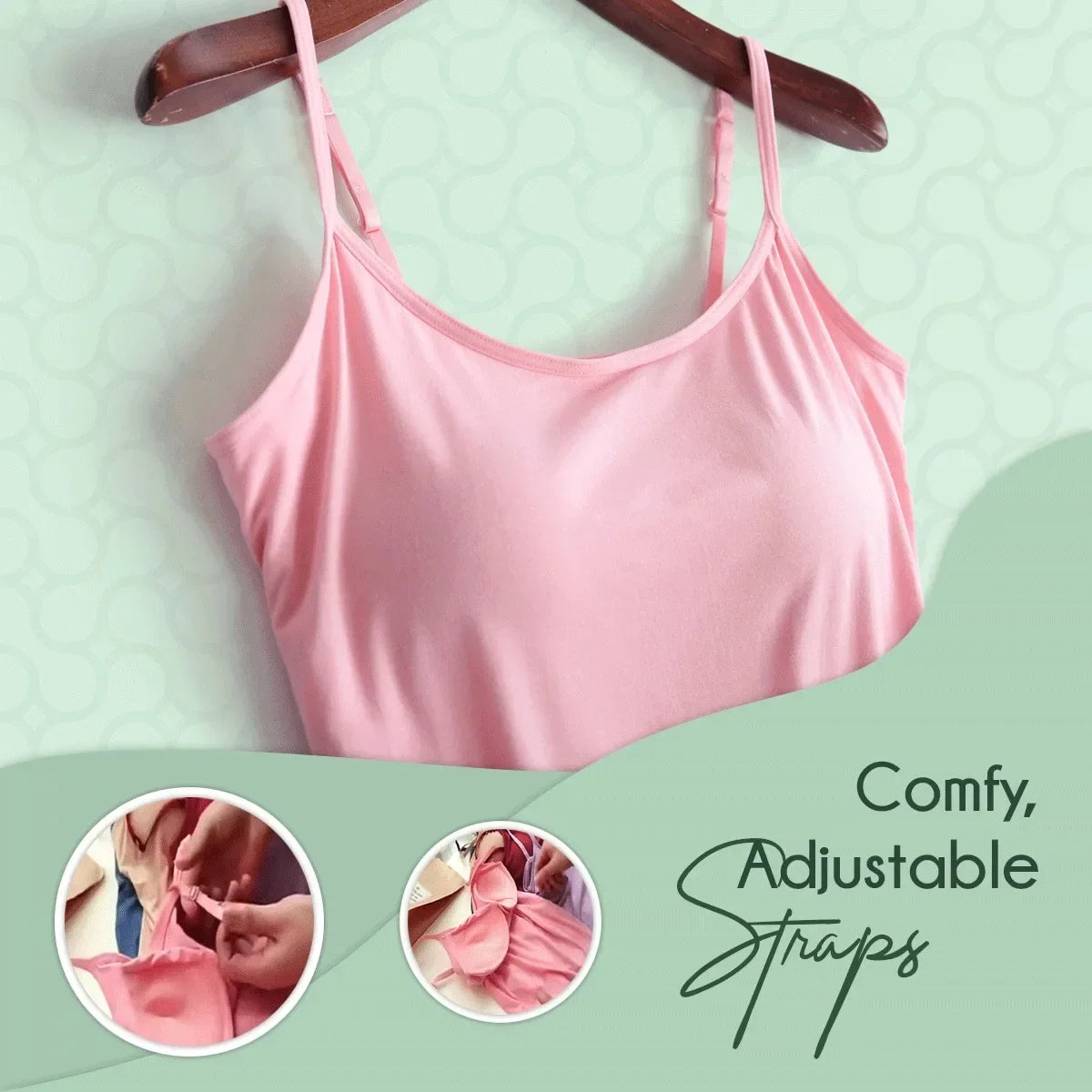 Elevate Your Summer Wardrobe with Our Stylish Solid Padded Bra Camisole Top for Women