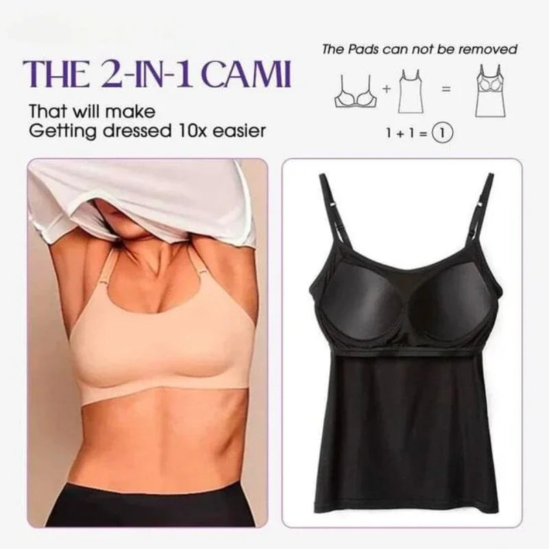 Elevate Your Summer Wardrobe with Our Stylish Solid Padded Bra Camisole Top for Women